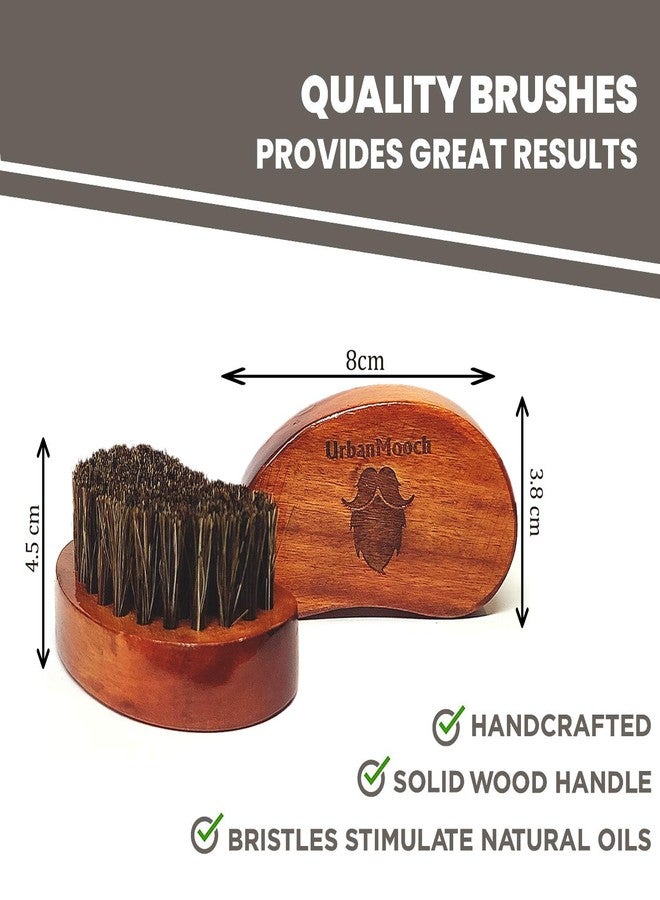 UrbanMooch | Beard Grooming Kit for Men | Onion Beard Oil Boar Bristle Brush U Shape Comb | Promotes Growth Nourishes Styles | 3-in-1 Set - Image 3